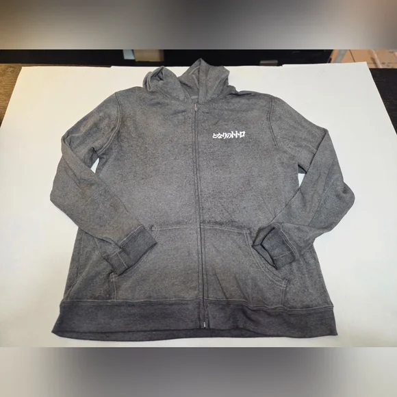 Bioworld My Neighbor Tortoro Gray and White Hoodie GUC Size 2X - Picture 2 of 15